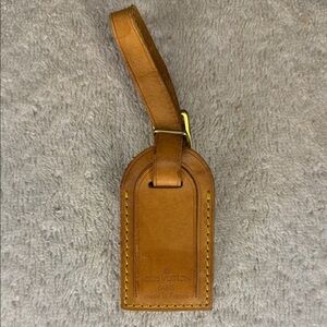 Vintage Louis Vuitton Small Luggage Tag in Vachetta Leather (16A)